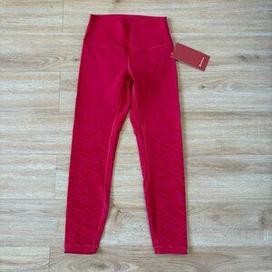 Lululemon Athletic Wunder Under HR Tight Yoga Pants 25” Dark Red NWT Sz 6